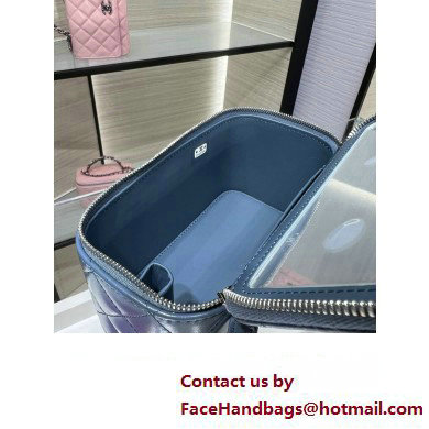 chanel Shiny Crumpled Calfskin, Strass & Ruthenium-Finish Metal Clutch with Chain AP3593 blue 2023 chanel Shiny Crumpled Calfskin, Strass & Ruthenium-Finish Metal Clutch with Chain AP3593 blue 2023